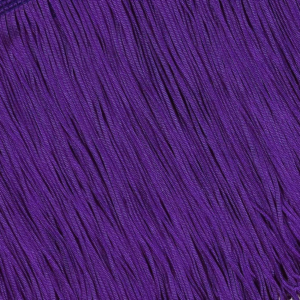 30Cms Purple Stretch Fringe