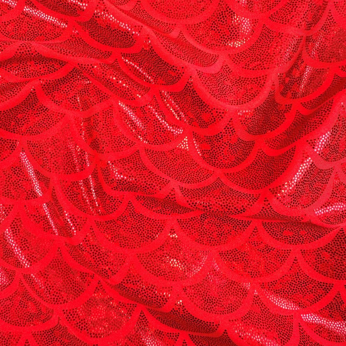 Clearance Red Hologram Mermaid / NE3050 Red Shiny Nylon